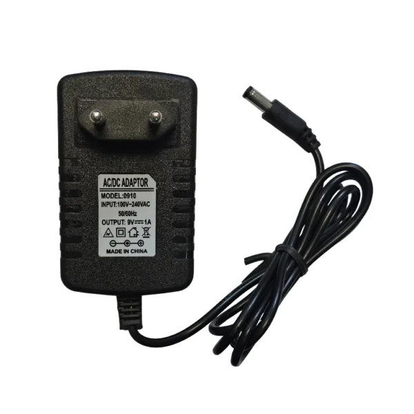 9V 1A Wall-Mount Power Adapter