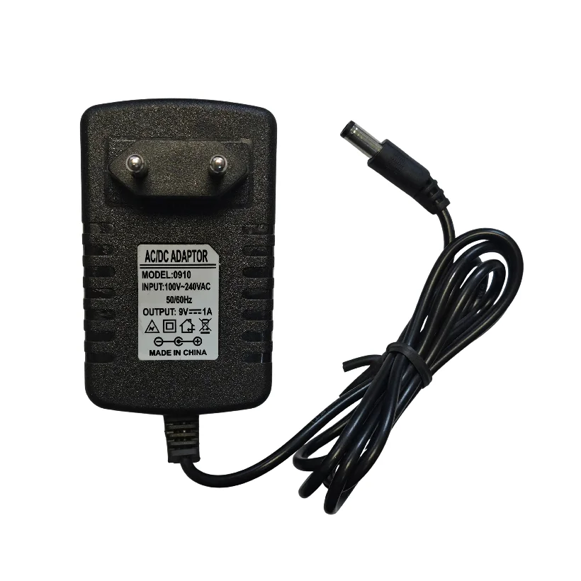 9V 1A Wall-Mount Power Adapter