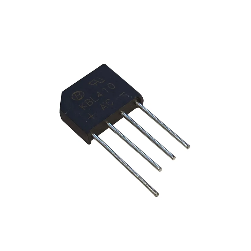 پل دیود 4A-1000V تخت شانه ای KBL410 اصلی درجه یک