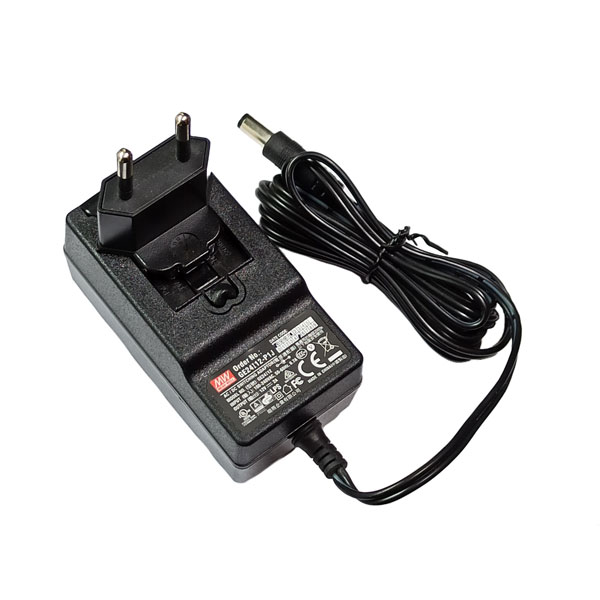 آداپتور ۱۲ ولت ۲ آمپر پلاستیکی مینول مدل MEANWELL GE24I12-P1J