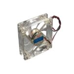 فن 12 ولت 8 در 8 سانتی led دار رنگی (ال ای دی)