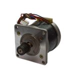 استپ موتور پنج فاز ۰.۷۲ درجه ۵ سیم دو سر شفت 103H7522-80101 برند SANYO DENKI ساخت ژاپن