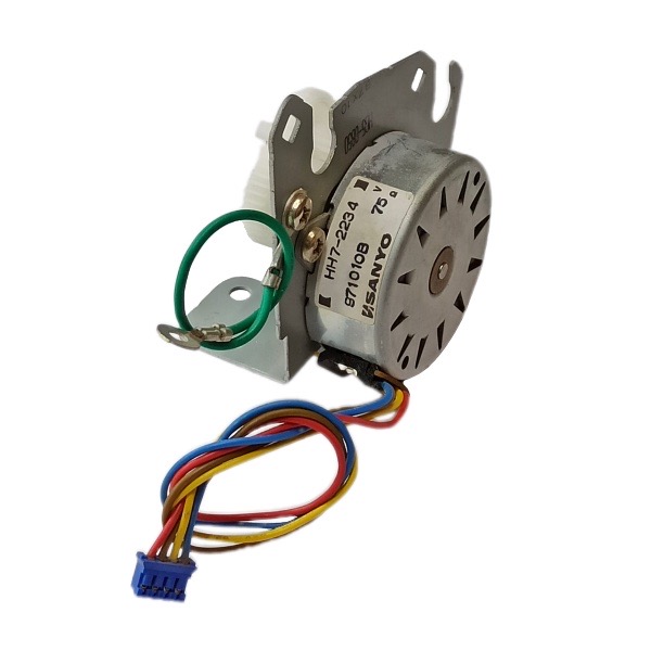 استپ موتور دو فاز ۷.۵ درجه با گیربکس چرخ دنده ای SANYO مدل HH7-2234