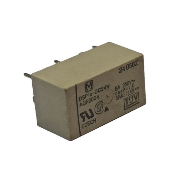 رله ۲۴ ولت تک کنتاکت ۴ پایه ۸ آمپر DSP1A-DC24V
