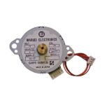 استپ موتور دو فاز ۱۲ ولت ۰.۵ کیلوگرم سانتی متر ۳ درجه MN-47D برند SANYO SEIMITSU ژاپنی