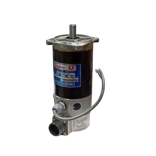 موتور DC SERVO توان 350 وات 75 ولت 2500 دور U835-002E برند SANYO DENKI ساخت ژاپن با انکودر E680400C01B