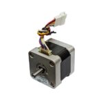 استپ موتور نما ۱۷ گشتاور ۳ کیلوگرم سانتی متر دو سر شفت ۱.۸ درجه 103H548-0418 برند SANYO DENKI ساخت ژاپن