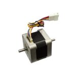 استپ موتور نما ۱۷ گشتاور ۳ کیلوگرم سانتی متر دو سر شفت ۱.۸ درجه 103H548-0418 برند SANYO DENKI ساخت ژاپن