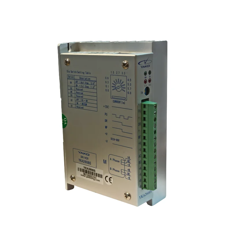 درایور استپ موتور دو فاز ۶ آمپر YAKO مدل YKA2608S