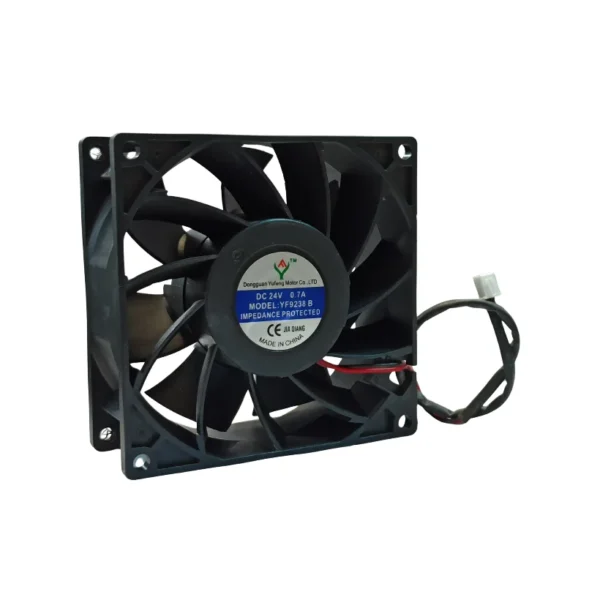 جت فن ۲۴ ولت ۹ در ۹ سانتی ۷۰۰ میلی آمپر دو‌ سیم پهنای ۳/۸ سانتی متر