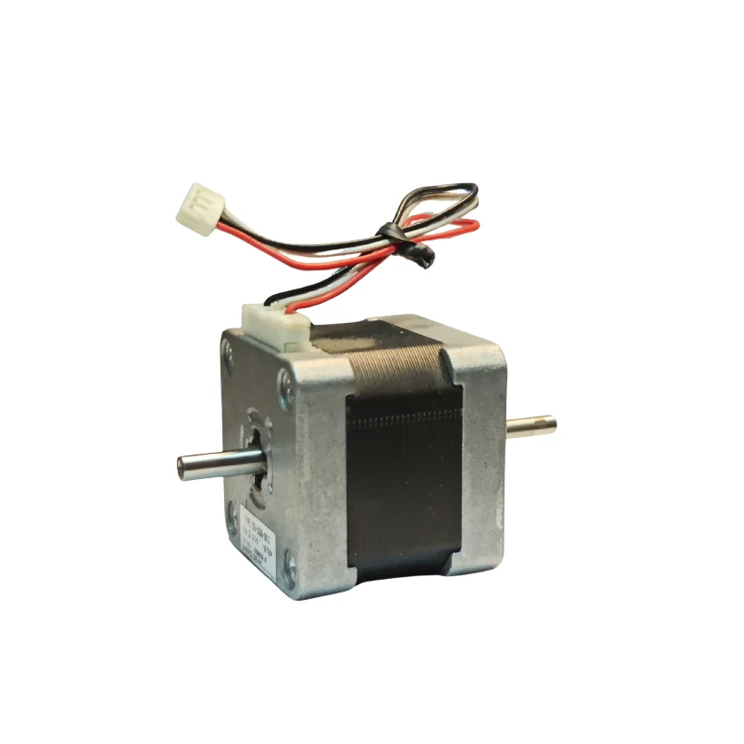 استپ موتور سه فاز نما ۱۷ دو سر شفت ۳/۷۵ درجه گشتاور ۳ کیلوگرم سانتی متر 3 سیم 0513-5308-103 برند SANYO DENKI