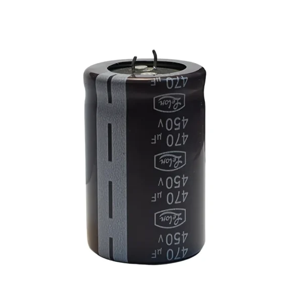 خازن ۴۷۰ میکروفاراد ۴۵۰ ولت پایه میخی LELON