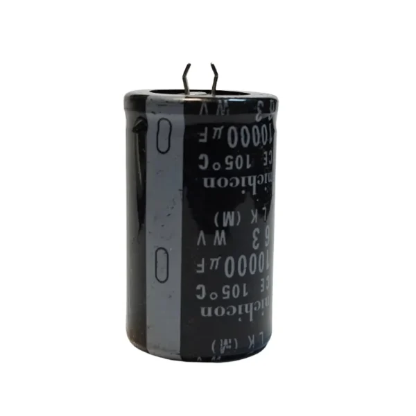 خازن ۱۰۰۰۰ میکرو فاراد ۶۳ ولت پایه میخی NICHICON
