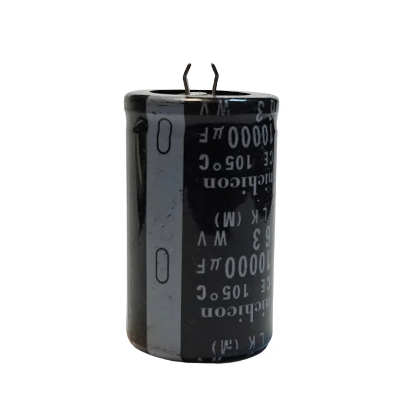 خازن ۱۰۰۰۰ میکرو فاراد ۶۳ ولت پایه میخی NICHICON