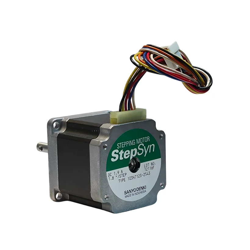 استپ موتور دو فاز نما ۲۳ گشتاور ۹ کیلوگرم سانتی متر ۱/۸ درجه 103H7123-2543 برند SANYO DENKI