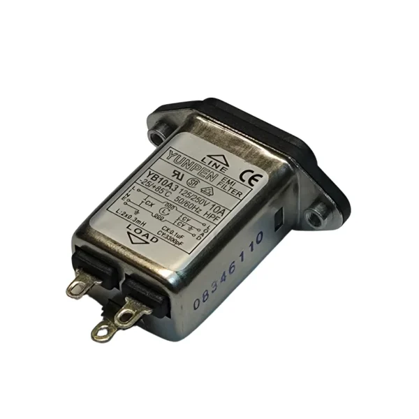 نویزفیلتر تک فاز ۱۰ آمپر EMI برند YUNPEN مدل YB10A3 ساخت تایوان