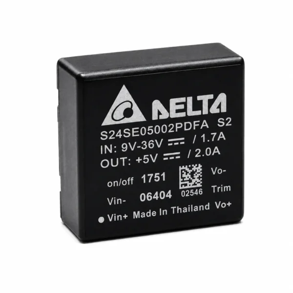 تبدیل DC به DC کانورتور ورودی 9 تا 36 ولت 1/7 آمپر خروجی 5 ولت 2 آمپر برند DELTA مدل DC TO DC CONVERTOR S24SE05002PDFA