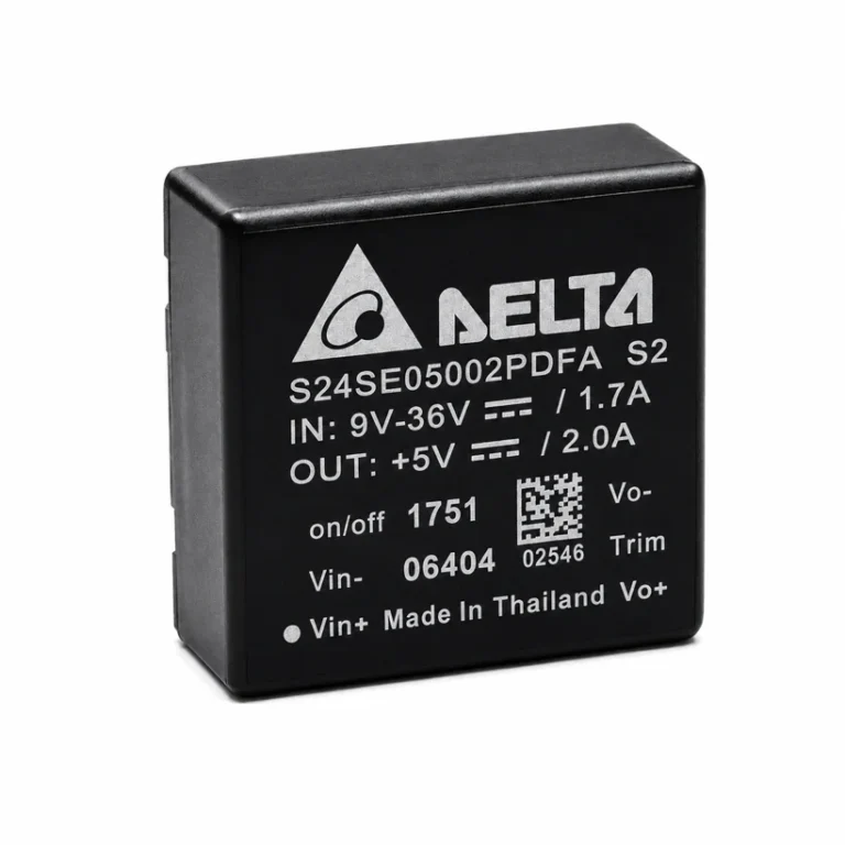 تبدیل DC به DC کانورتور ورودی 9 تا 36 ولت 1/7 آمپر خروجی 5 ولت 2 آمپر برند DELTA مدل DC TO DC CONVERTOR S24SE05002PDFA