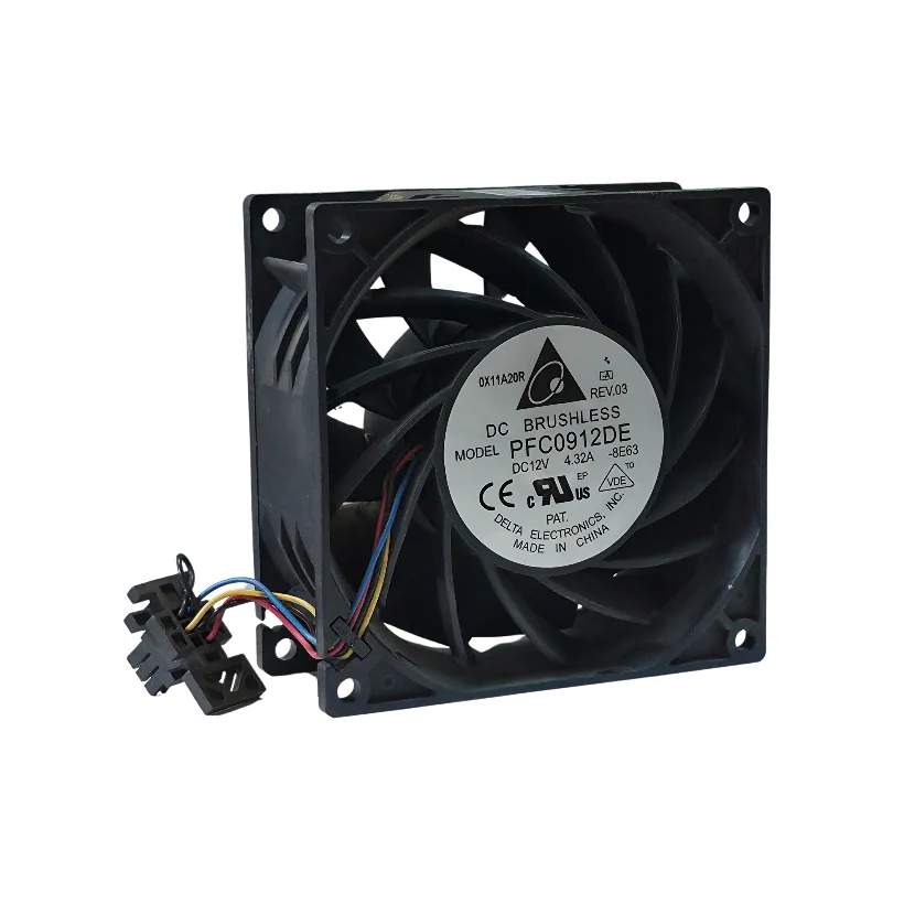 Delta 12V 90×90mm DC Cooling Fan, 4.32A