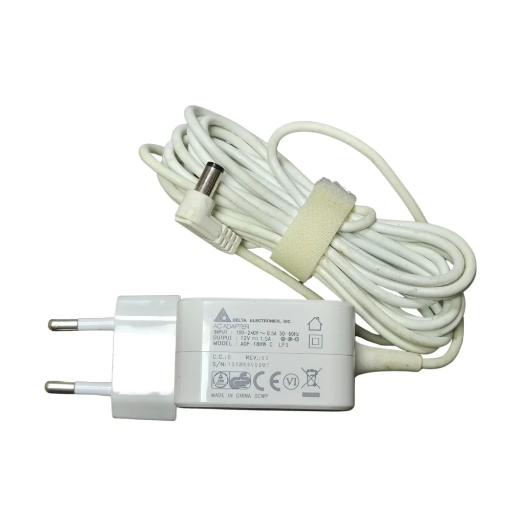 DELTA 12V 1.5A White Wall-Mount Power Adapter