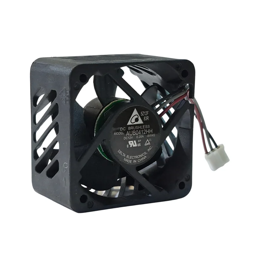 DELTA 12V 40×40×25mm Sleeve Bearing Cooling Fan, 0.2A, 3-Wire, Model AUB0412HH