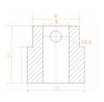 MKA 26T Brass Extruder Gear